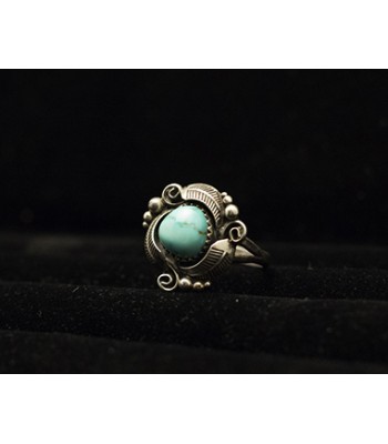 Silver and turquoise ring